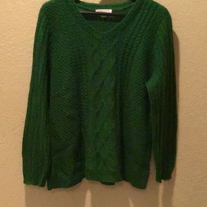 Kelly Green wool sweater.